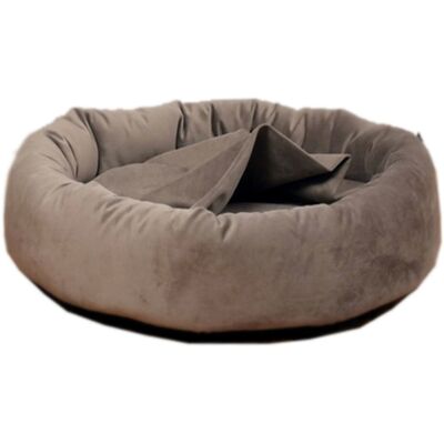 Silvio Design Taupe runder Hundebett - Hundebett Silvio Design Taupe runder Hundebett - Hundebett