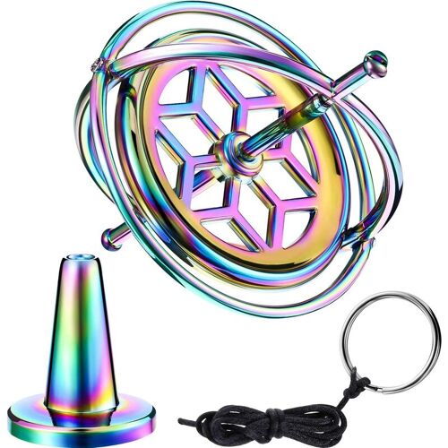 FVBJD Gyroskop Metall Anti-Schwere Spinnen Top Gyroskop Balance Spielzeug Pädagogisch Geschenk Bunt
