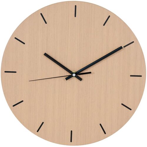 EBUY24 Asti Wanduhr Ø30cm natur. – Holz