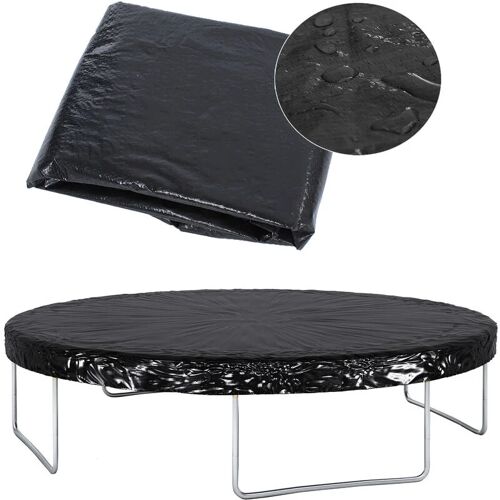 KINETIC SPORTS Regenabdeckung für Trampoline ø 250-490 cm Regenabdeckung für Gartentrampoline Schutz vor Regen, Schnee, Laub und Sonne Abdeckung, Regenplane,