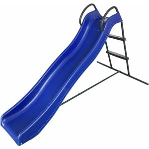 AXI - Freistehende Rutsche mit Wasseranschluss 180cm Blau & Anthrazit   Gartenrutsche aus Metall & Kunststoff für den Garten - Blau