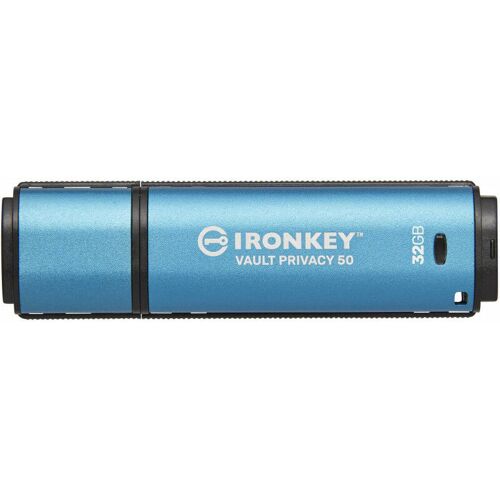 Kingston 32 gb IronKey Vault Privacy 50 Verschlüsselter USB-Stick Metall usb 3.2 (IKVP50/32GB) – Kingston