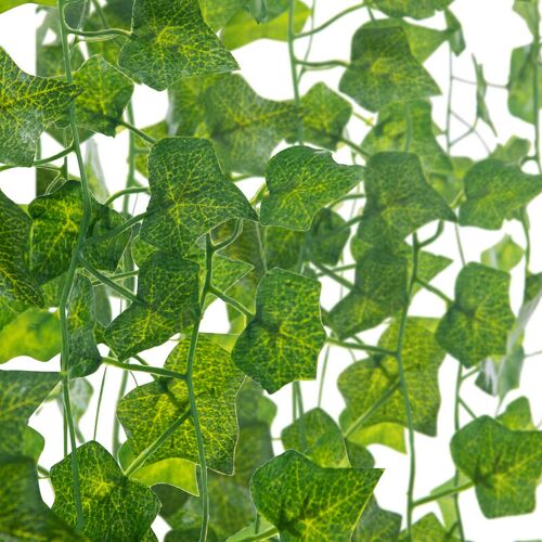 SWANEW Künstlich 12 Stück Efeugirlande Efeu Kunstpflanze Künstliches Hängend Efeu für Hochzeit Party Garten Wohnung Balkon – Grün