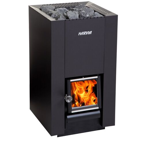 Harvia – Linear 22 Saunaofen 26,1 kW BImSchV Stufe 2 Holzofen Ofensauna WK200C