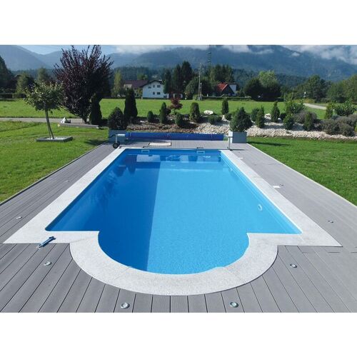 KWAD Styropor Pool All Inklusiv mit Römertreppe 700 x 350 x 150 cm – Kwad