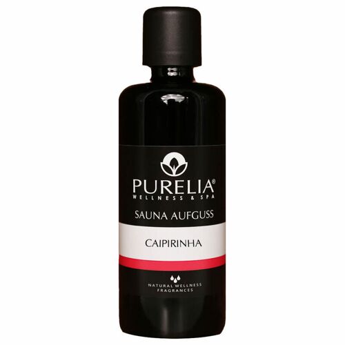 PURELIA Saunaaufguss Konzentrat Caipirinha 100 ml natürlicher Sauna-aufguss – reine ätherische Öle