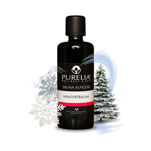 PURELIA Saunaaufguss Konzentrat Wintertraum 100 ml natürlicher Sauna-aufguss – reine ätherische Öle – Purelia