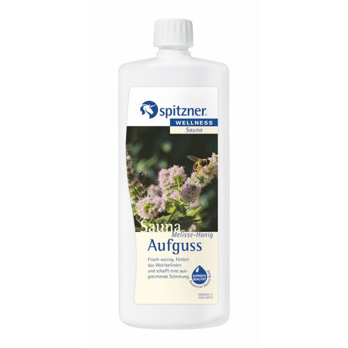 Spitzner Saunaaufguss Melisse Honig 1 Liter Sauna Aufguss frisch-würzig 1000 ml – Spitzner