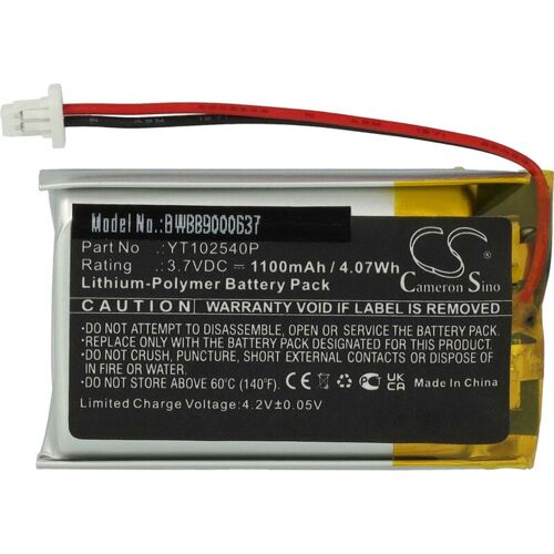 Vhbw – Akku kompatibel mit Sena 30K, 30K SP46, 50S Wireless Headset Kopfhörer (1100mAh, 3,7V, Li-Polymer)