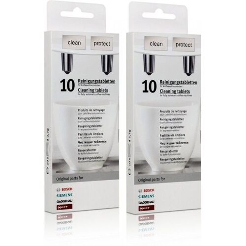 Siemens 2er Pack Bosch Reinigungstabletten für Kaffeevollautomaten Thermokannen 2 x 10 Tabletten