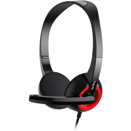 HAVIT Kabelgebundene Kopfhörer H202d On-Ear Kopfhörer mit Mikrofon 3,5mm Mini-Jack Schwarz – Havit
