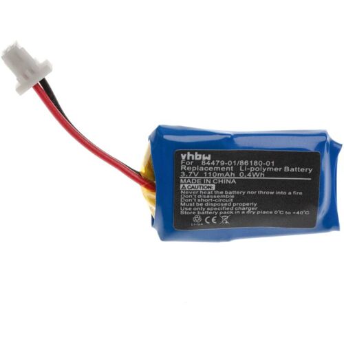 Vhbw – Akku kompatibel mit Plantronics CS530, CS530A Wireless Headset Kopfhörer (110mAh, 3,7V, Li-Polymer)