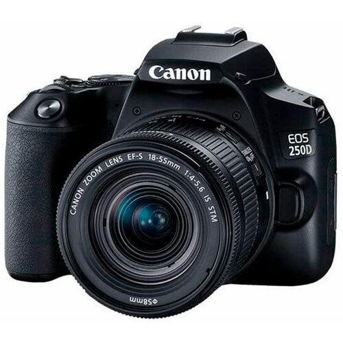 Canon - eos 250d + Objektiv zoom ef-s18-55mm f/4-5.6 ist stm / digitale Spiegelreflexkamera