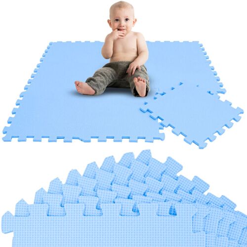 LittleTom 10 Teile Baby Kinder Puzzlematte ab Null - 30x30 Puzzle Spielmatte Krabbelmatte