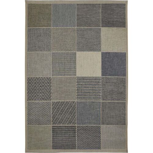 Andiamo Outdoorteppich Rio beige-blau, 133 x 190 cm Outdoor-Teppiche
