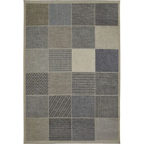 Andiamo Outdoorteppich Rio beige-blau, 160 x 230 cm Outdoor-Teppiche