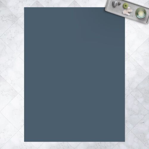 MICASIA Vinyl-Teppich – Schieferblau – Hochformat 4:3 Größe HxB: 80cm x 60cm