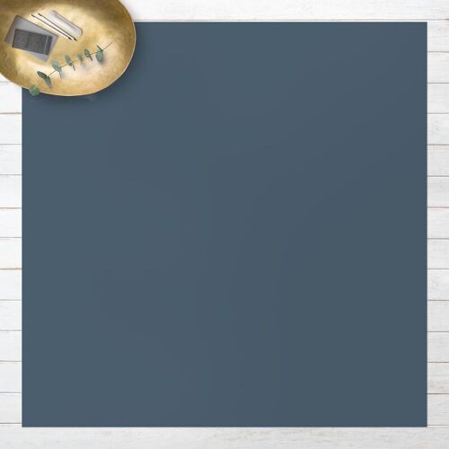 MICASIA Vinyl-Teppich – Schieferblau – Quadrat 1:1 Größe HxB: 40cm x 40cm