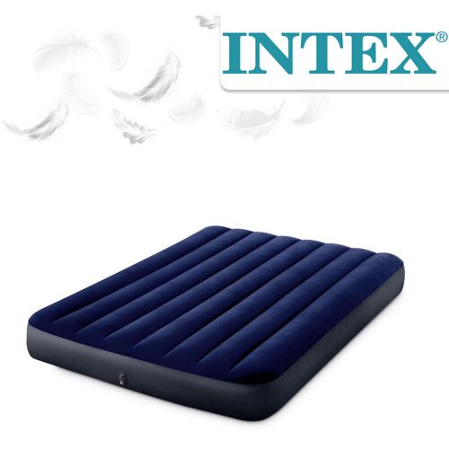 Intex – 64758 Classic Downy Aufblasbare Matratze Quadrat und eine Hälfte