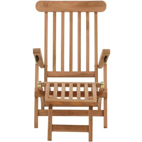 EBUY24 Kenya Sonnenliege, Liegestuhl Teak. – Teak Dekor