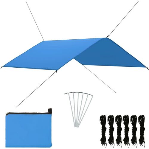 YOUTHUP Outdoor Tarp 4×4 m Blau – Blau