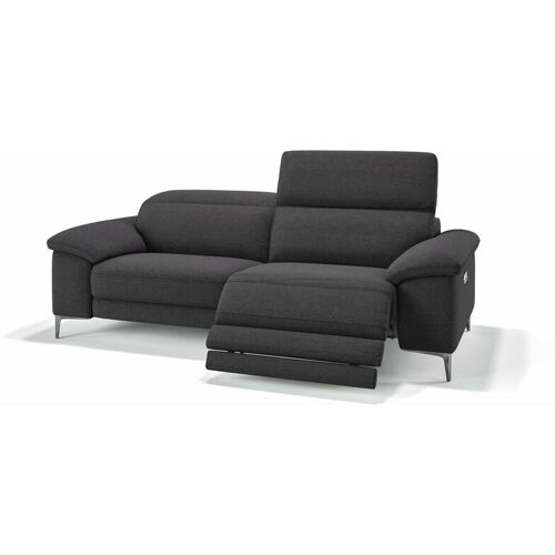 SOFANELLA Siena 3-Sitzer Stoffcouch Sofa Designersofa – Schwarz