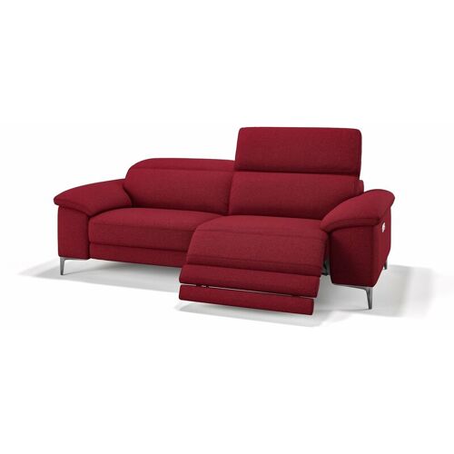 SOFANELLA SIENA 3-Sitzer Stoffcouch Sofa Designersofa – Rot