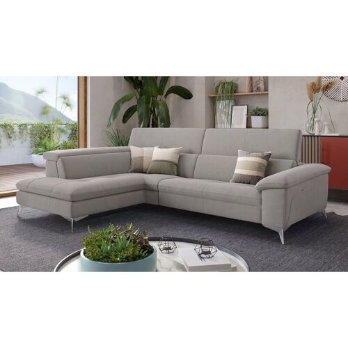 SOFANELLA Stella Eckcouch Ecksofa Stoff Designersofa – Cognac