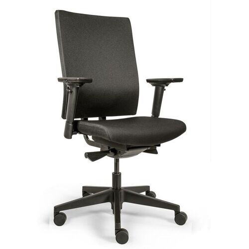 LÜLLMANN Büro-Drehstuhl Bürostuhl Drehstuhl 1045 – 1175 x 470 x 420 mm Schwarz 210420 – schwarz