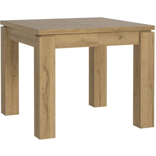 Newfurn Esstisch Alteiche Alteiche Ausziehbar Modern – 90×75,9×90,4 cm (BxHxT) – Tisch Eszimmertisch Küchentisch – [Omar.thirteen] Esszimmer Küche