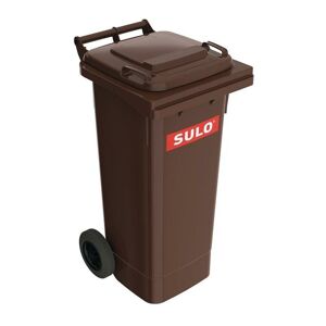 SULO Müllgroßbehälter 80 l hdpe braun fahrbar, nach en 840 - Sulo