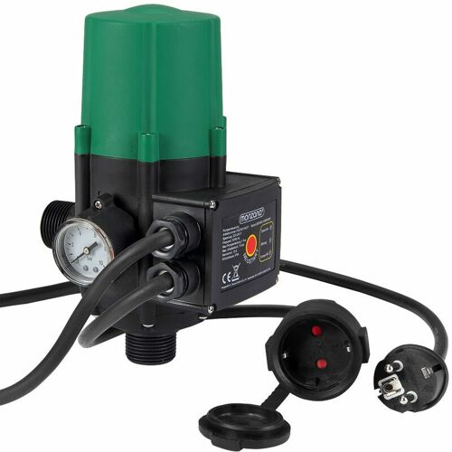 MONZANA® Pumpensteuerung Druckwächter Baranzeige 10 bar Pumpensteuerung Druckschalter mit Kabel/ohne Kabel mit Kabel