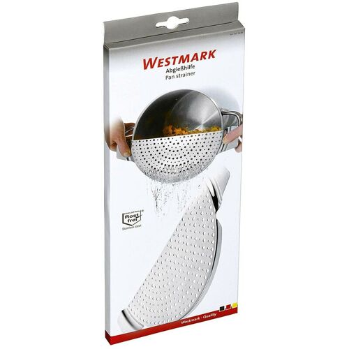 Westmark - Abgießhilfe Edelstahl 26x13x1cm