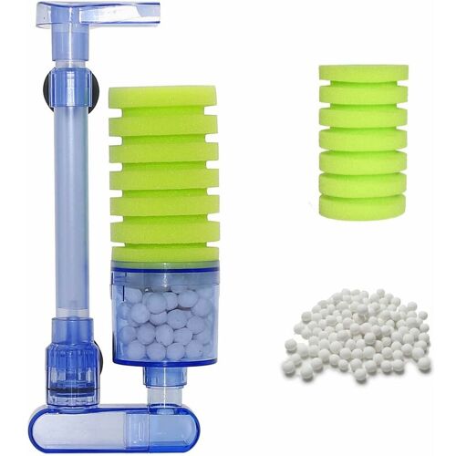 OUYIDA Aquarium Biochemischer Schwamm Filter, Bio-Schwamm-Filter für Aquarien – Grüner Einzelfilter