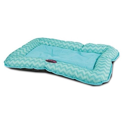 Ibanez Katzen- und Hundematratze Oxford wasserdicht, Zickzackmuster, 100% wasserdichter Stoff, rutschfeste Unterlage, grau, 70 x 47 cm