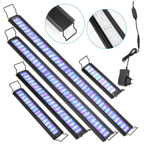 Randaco – 10-45W led Aquarium mit timer Süßwasser-Aquarien rgb Licht 30-130cm,36W,87-110cm – Schwarz