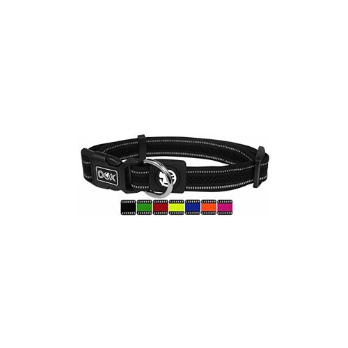 DDOXX Reflektierendes Hundehalsband – l (3.2 x 45-68 cm) – Schwarz – black