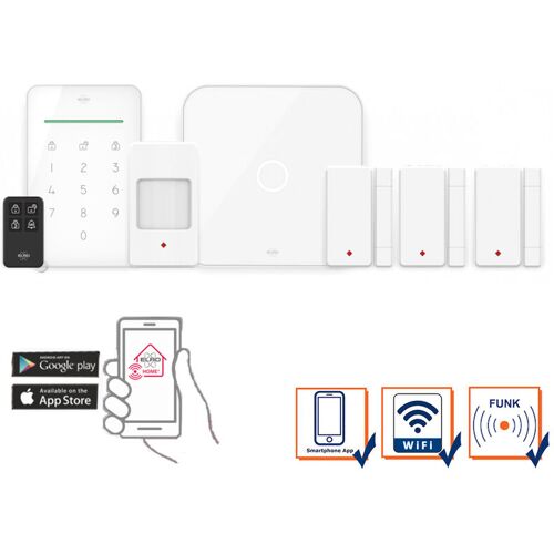 Elro Smart home Alarmsystem mit Wifi & gsm Funktion Komplettset mit App