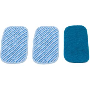 BADER Ersatzpads, 3-teilig, für den Livington Multi Scrubber, Blau-Weiss