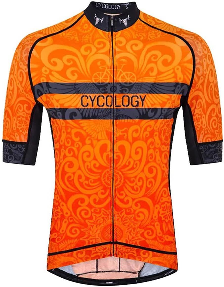 CYCOLOGY LIFE BEHIND BARS MEN'S CYCLING JERSEY Kurzarm Radtrikot orange