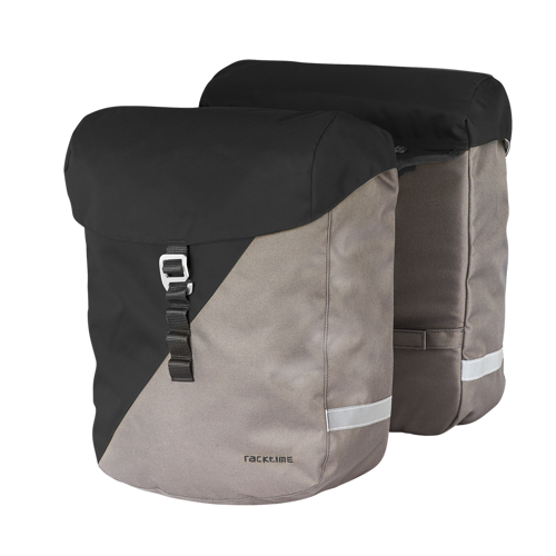 Racktime VIDA 2.0 Gepäckträger-Doppeltasche carbon black/stone grey