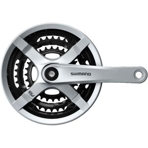 SHIMANO TOURNEY FC-TY501 Kurbel, 3 x 6-/7-/8-fach (48-38-28 Zähne) silber