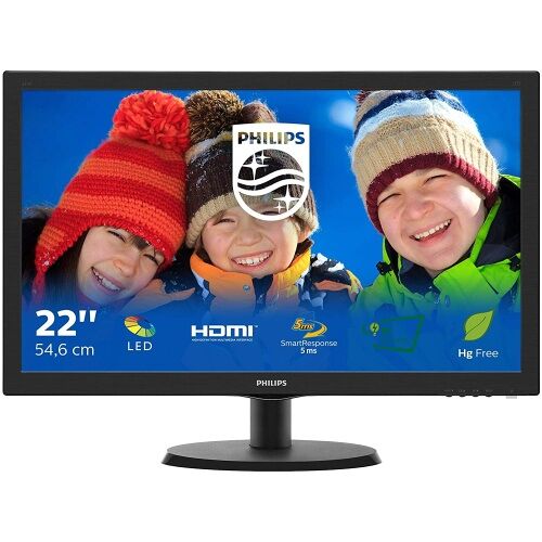 Philips Monitor 223V5LHSB2 LCD 21,5 Zoll FHD