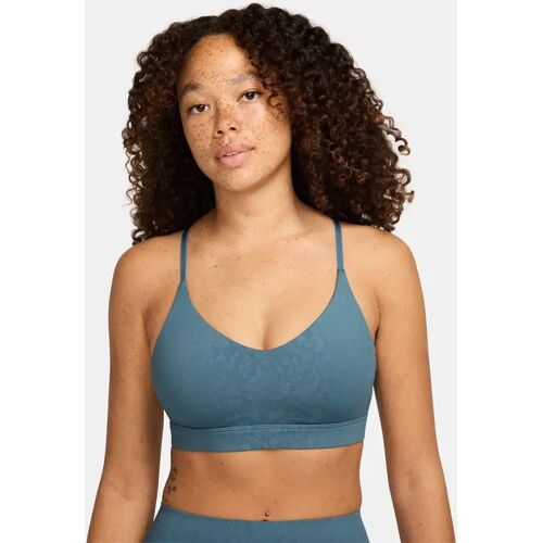Nike Indy Light Support Padded Floral Damen Tanktop, blau US: M