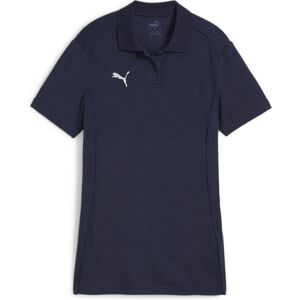 Puma Damen, Sportshirt, teamFINAL Casuals Polo Wmn (S), Blau - Fußballpolo Puma Damen, Sportshirt, teamFINAL Casuals Polo Wmn (S), Blau - Fußballpolo
