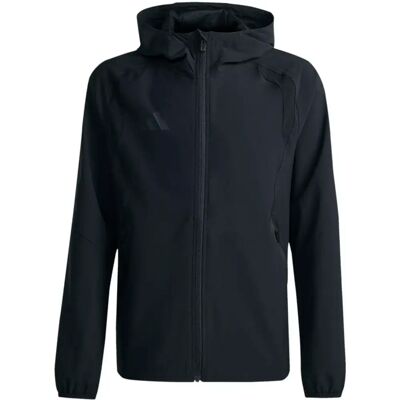 Adidas Tiro Travel Kinder Fußballjacke, schwarz 140 Adidas Tiro Travel Kinder Fußballjacke, schwarz 140