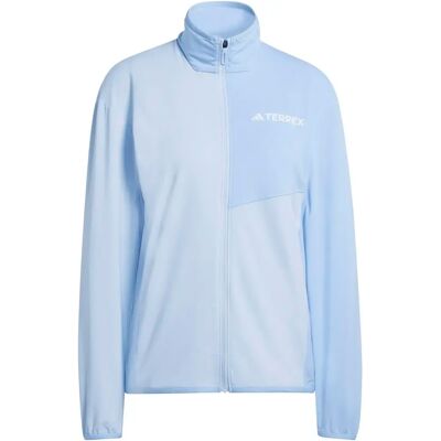 Adidas Terrex Multi Climawarm Full Zip Tech Fleece Damen Midlayer, blau L Adidas Terrex Multi Climawarm Full Zip Tech Fleece Damen Midlayer, blau L