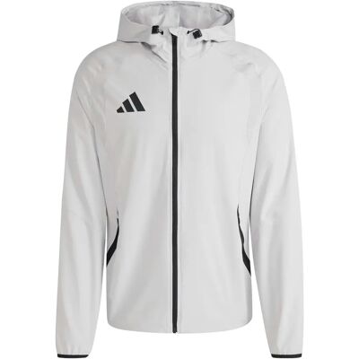 Adidas Tiro Travel Herren Fußballjacke, grau L Adidas Tiro Travel Herren Fußballjacke, grau L
