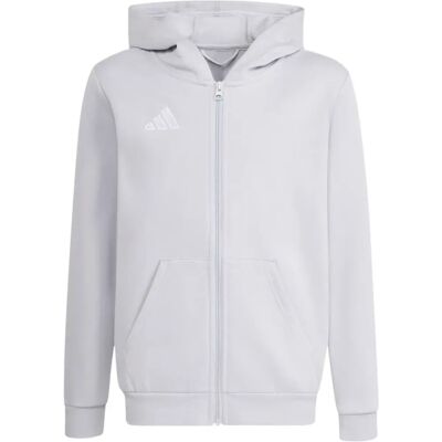 Adidas Entrada 26 Full Zip Kinder Kapuzensweater, grau 116 Adidas Entrada 26 Full Zip Kinder Kapuzensweater, grau 116