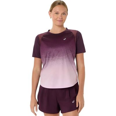 Asics Road Fade Damen T-Shirt, blau M Asics Road Fade Damen T-Shirt, blau M